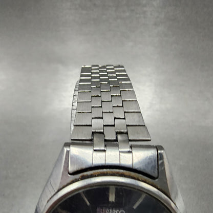 Seiko SQ Watch Men 35mm Black Dial Steel Daydate Round 7123-8460 PARTS