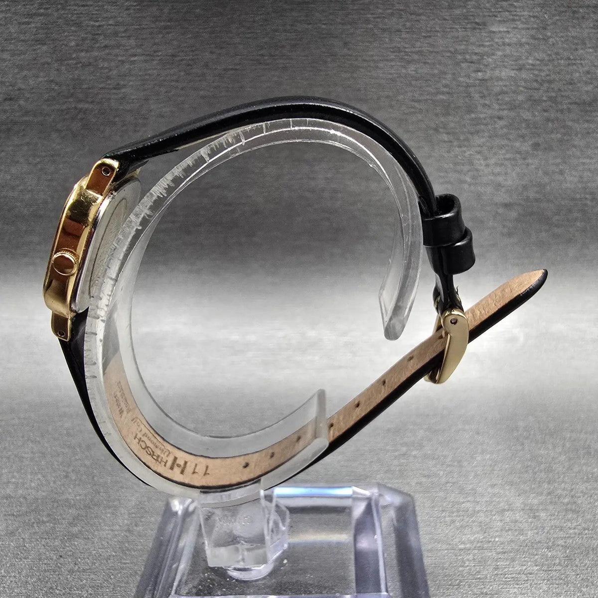 Seiko Watch Women 20mm Gold Dial Gold Tone Rectangle 2P20-5000 New Battery6