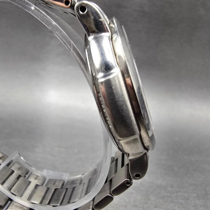 Seiko Watch Men 35mm White Dial Titanium Daydate Round 7N43-7B80 PARTS4