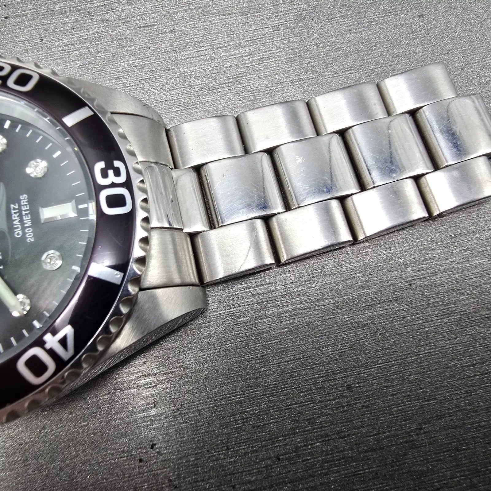 Invicta Pro Diver Watch Men 43mm MOP Dial Silver Tone Date 5009 PARTS NO CROWN9