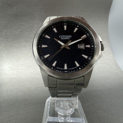 Citizen Watch Men 40mm Blue Dial Silver Tone Date Round 1112-S088216 New Batt5