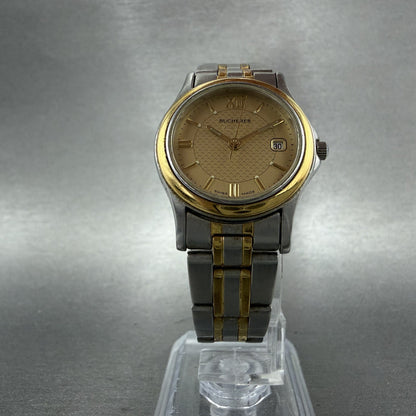 Bucherer Watch Women 26mm Gold Dial Two Tone Date Round 956.903 PARTS6