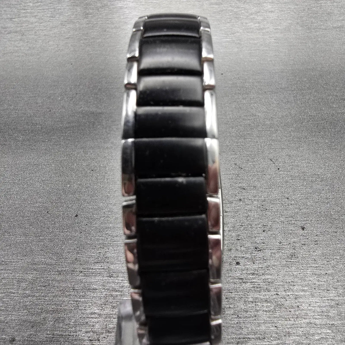 Bulova Tank Watch Men 24mm Black Dial Black & Silver Rectangle 98L148 New Batt7