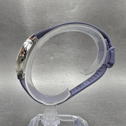 Bering Classic Watch Women 31mm Purple Dial Silver Purple Mesh Band Round Works9