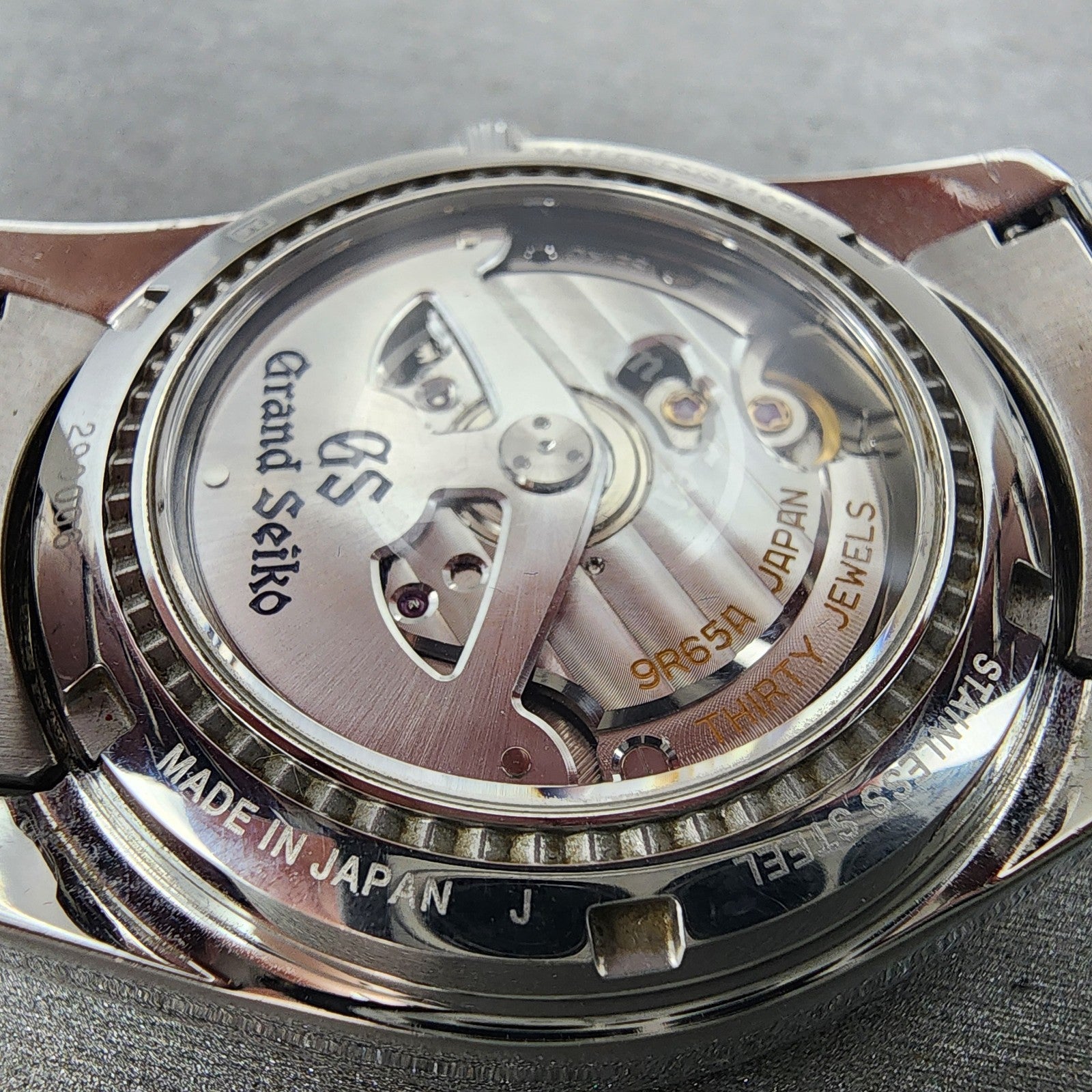 Grand Seiko SBGA001 Watch Men 40mm Champagne Dial Date Steel Date Full Set9