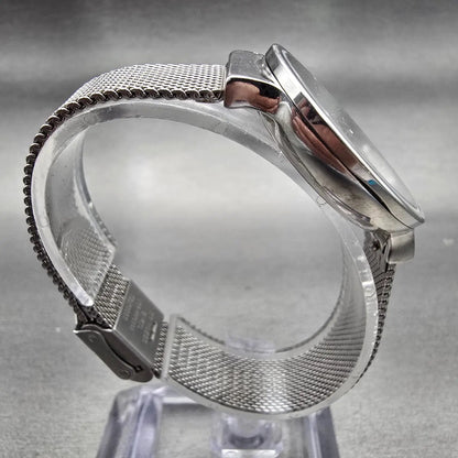 Skagen Ancher Watch Women 30mm Silver Dial Silver Tone Round SKW2478 New Battery8