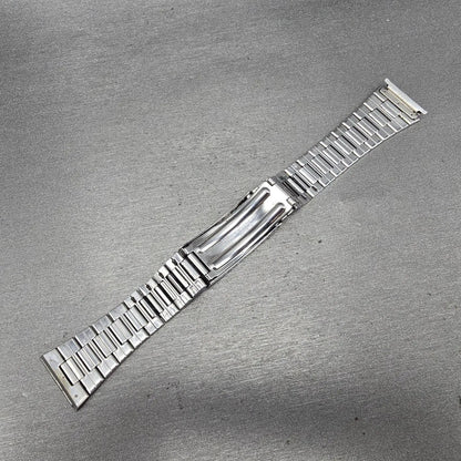 Seiko SQ Bracelet 19mm Stainless Steel Silver Tone Tri Folding Clasp READ!! Z3356