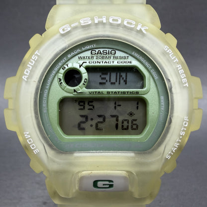 Casio G-Shock DW-6910K Watch Men 50mm Digital Clear Alarm Chrono READ!!!!! ICERC1