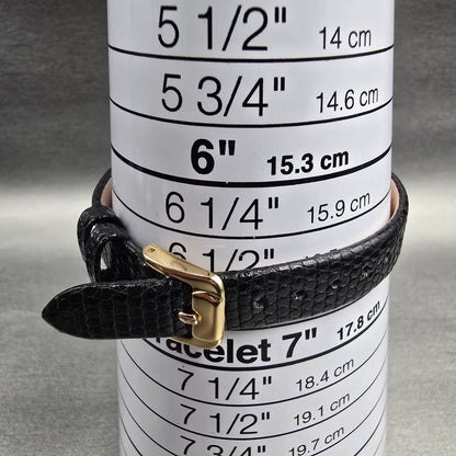 Citizen Tank Watch Women 17mm Black Dial Gold Rectangle 3220-S18604 New Battery9