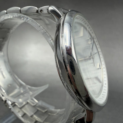 Fossil Jacqueline Watch Women 36mm Silver Dial Silver Tone Daydate Round New Bat3