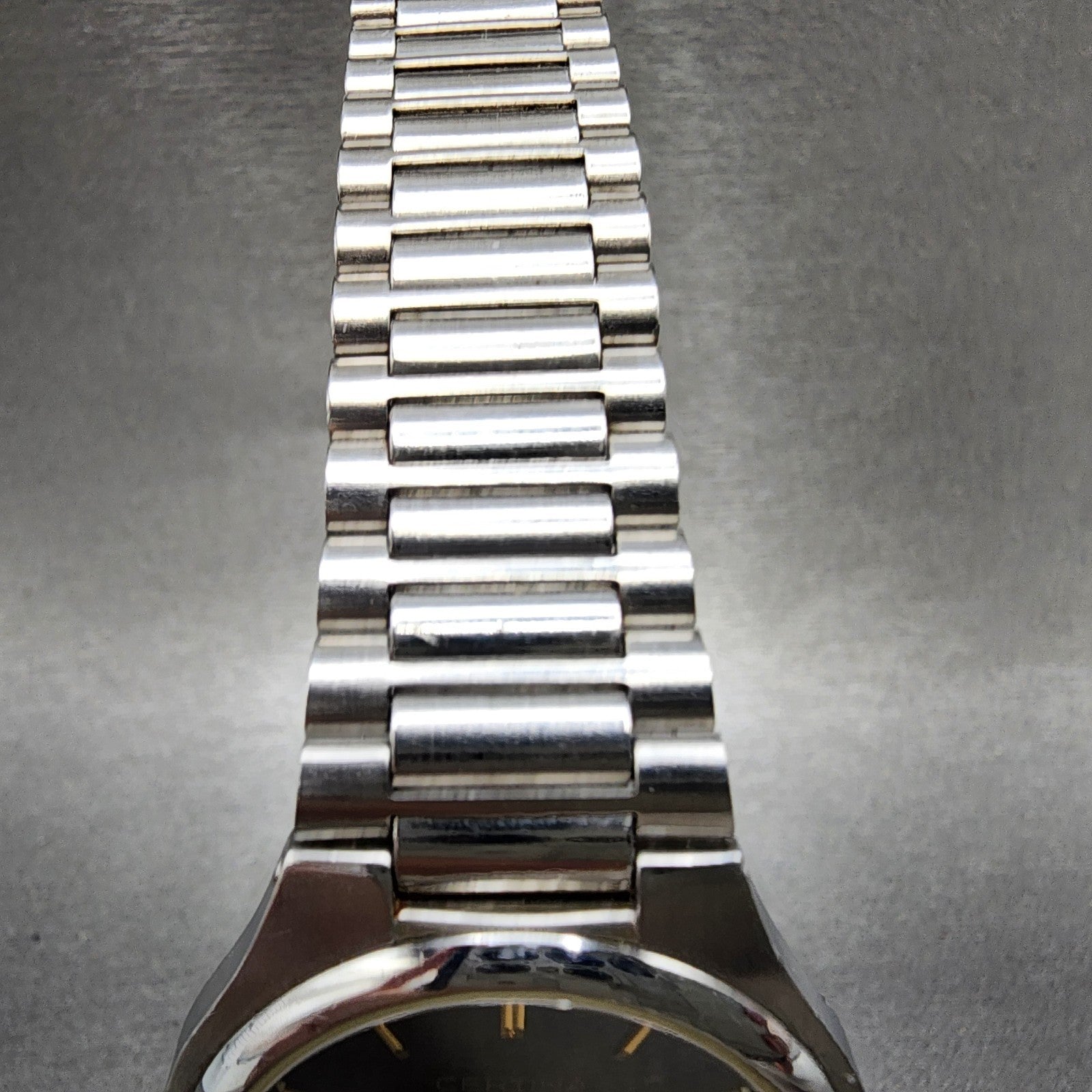 Certina DS Q Watch Men 34mm Black Dial Silver Tone Date Round READ!!! New Batt4