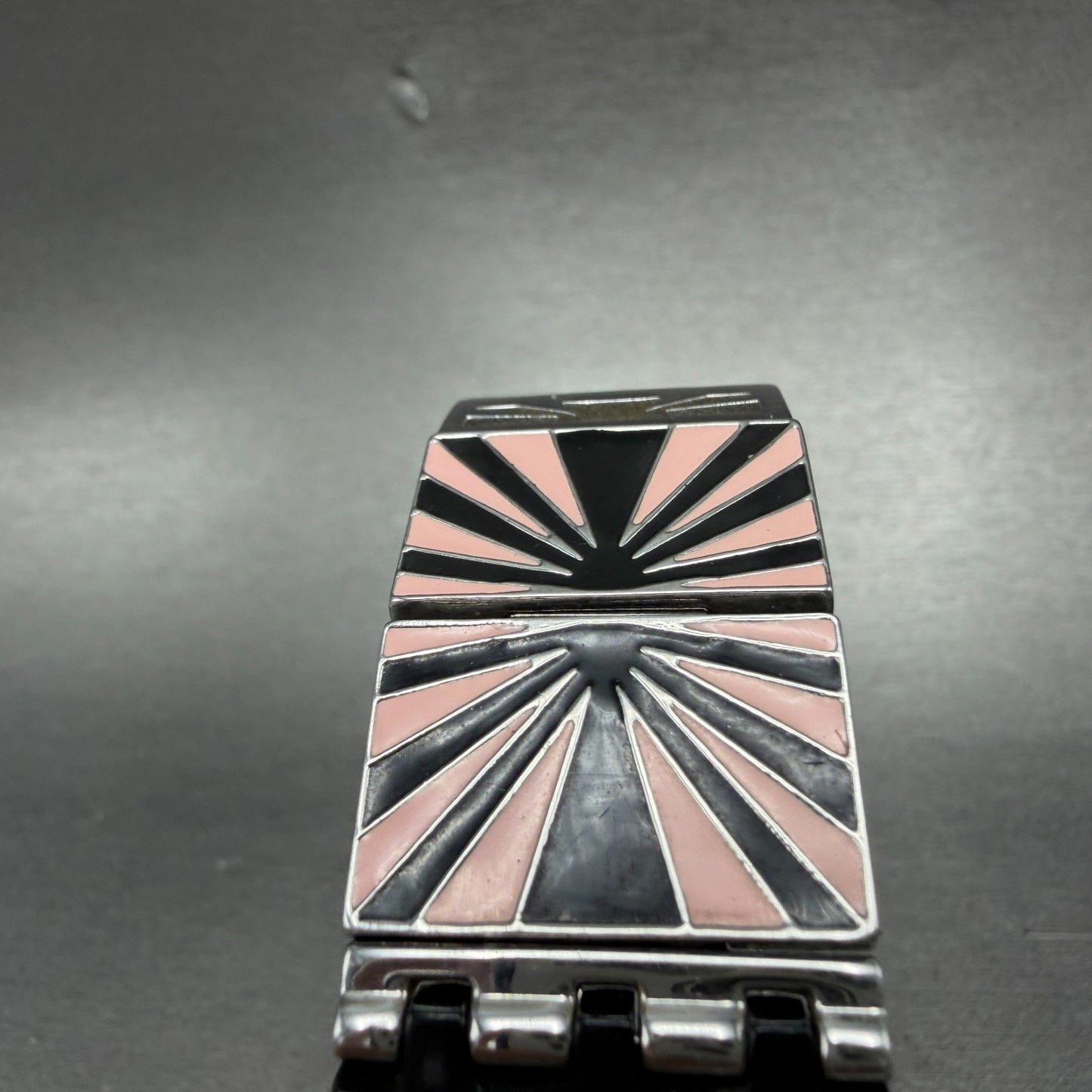 Swatch Going Out Watch Women 24mm Black Dial Black Tone Rectangle SUBB118 NewBat4