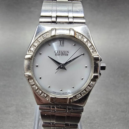 Citizen Eco-Drive Watch Women 26mm Silver Dial Silver Round E030-H26639 Runs0