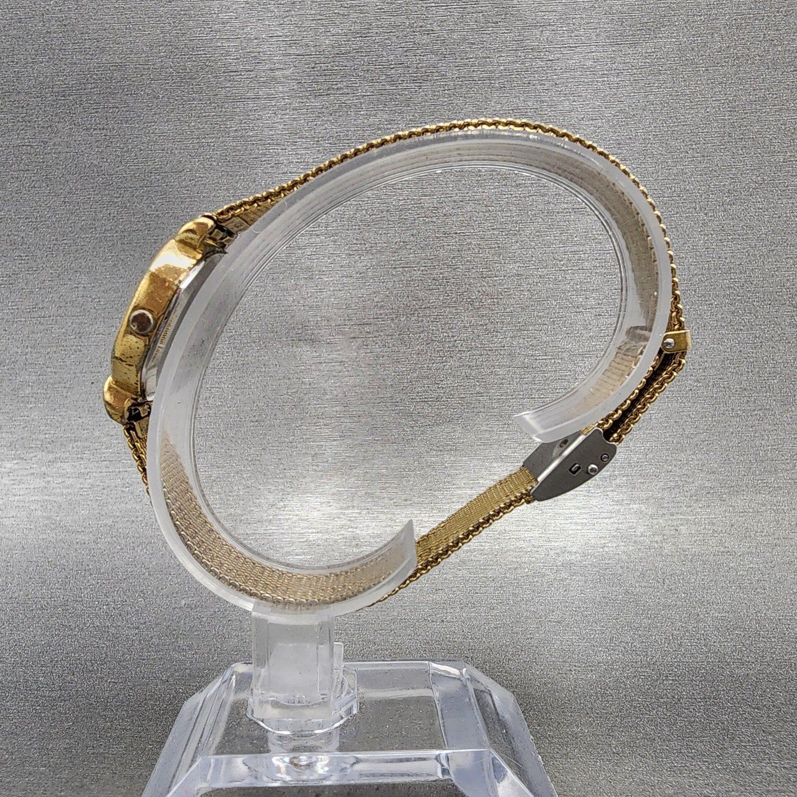 Seiko Watch Women 22mm Champagne Dial Gold Tone Octagon 34215140 New Battery6