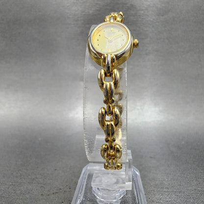 Citizen Watch Women 16mm Champagne Dial Gold Tone Oval 3220S36483 New Battery5