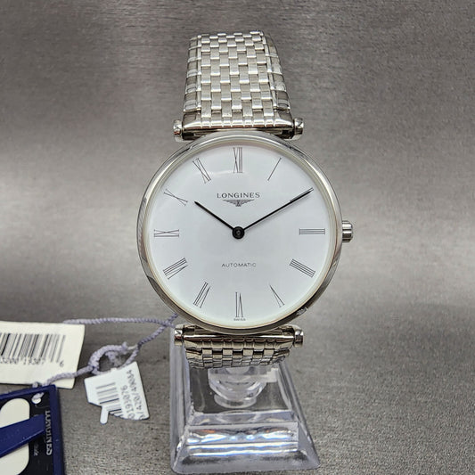 Longines La Grande Classique Automatic Watch Men 36mm White Dial Steel L4.918.4