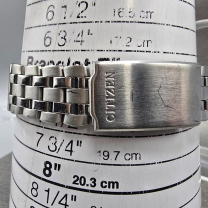 Citizen Junction Eco-Drive Watch Men 36mm Gray Dial Two Tone 5080-K10816 Runs10
