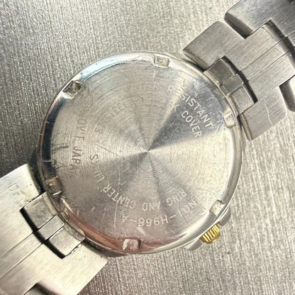 Seiko Watch Women 25mm White Dial Two Tone Round 1N01-H968 New Battery Vintage10