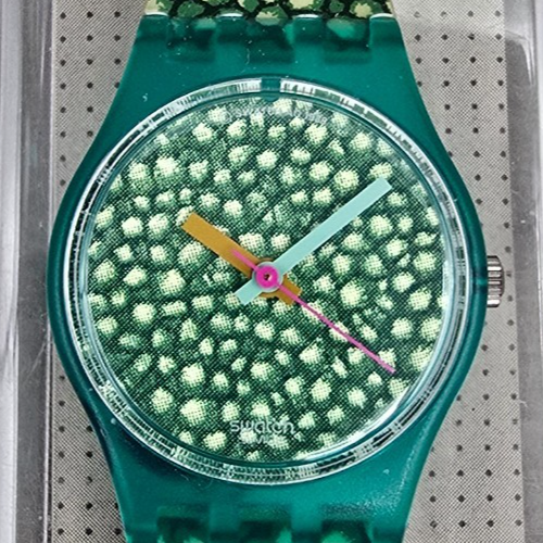 Swatch South Molton Watch Women 25mm Green Dial Green Case LL103 New Battery NOS1
