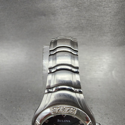Bulova Watch Women 26mm MOP Dial silver Tone Date Round 96R20 New Battery4