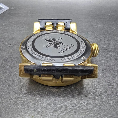 Invicta I Force Watch Men 46mm Black Dial Gold Tone Date Round 0852 New Batt10
