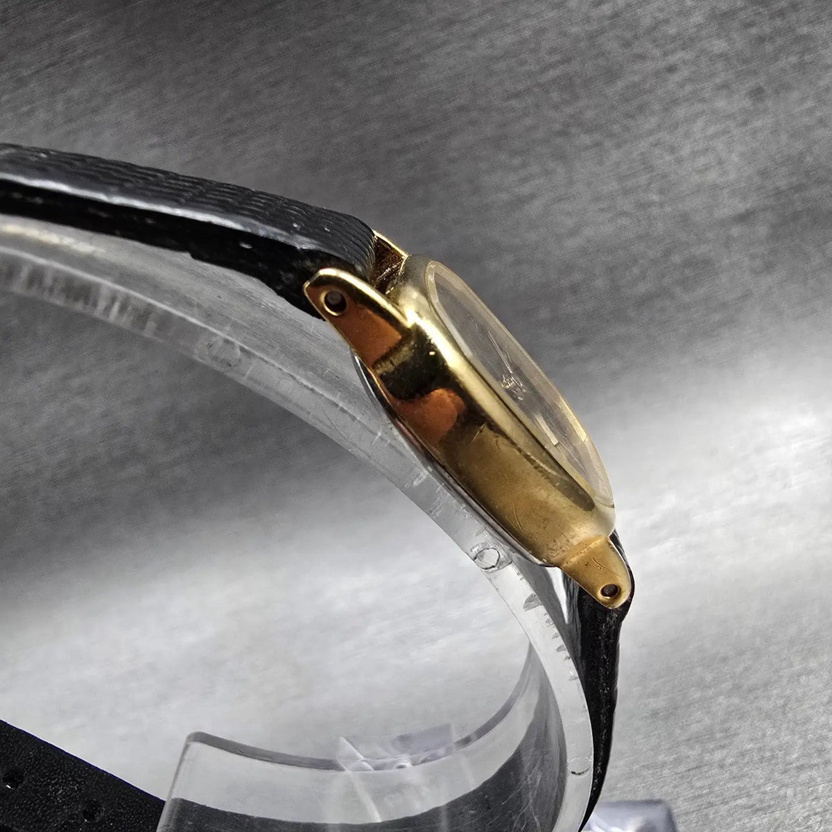 Citizen CQ Watch Women 17mm Black Dial Gold Tone Oval 5920-S49810 New Battery KA3