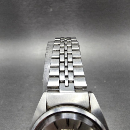 Seiko Automatic Watch Women 25mm Silver Dial Silver Tone Date 4205-0170 Runs5