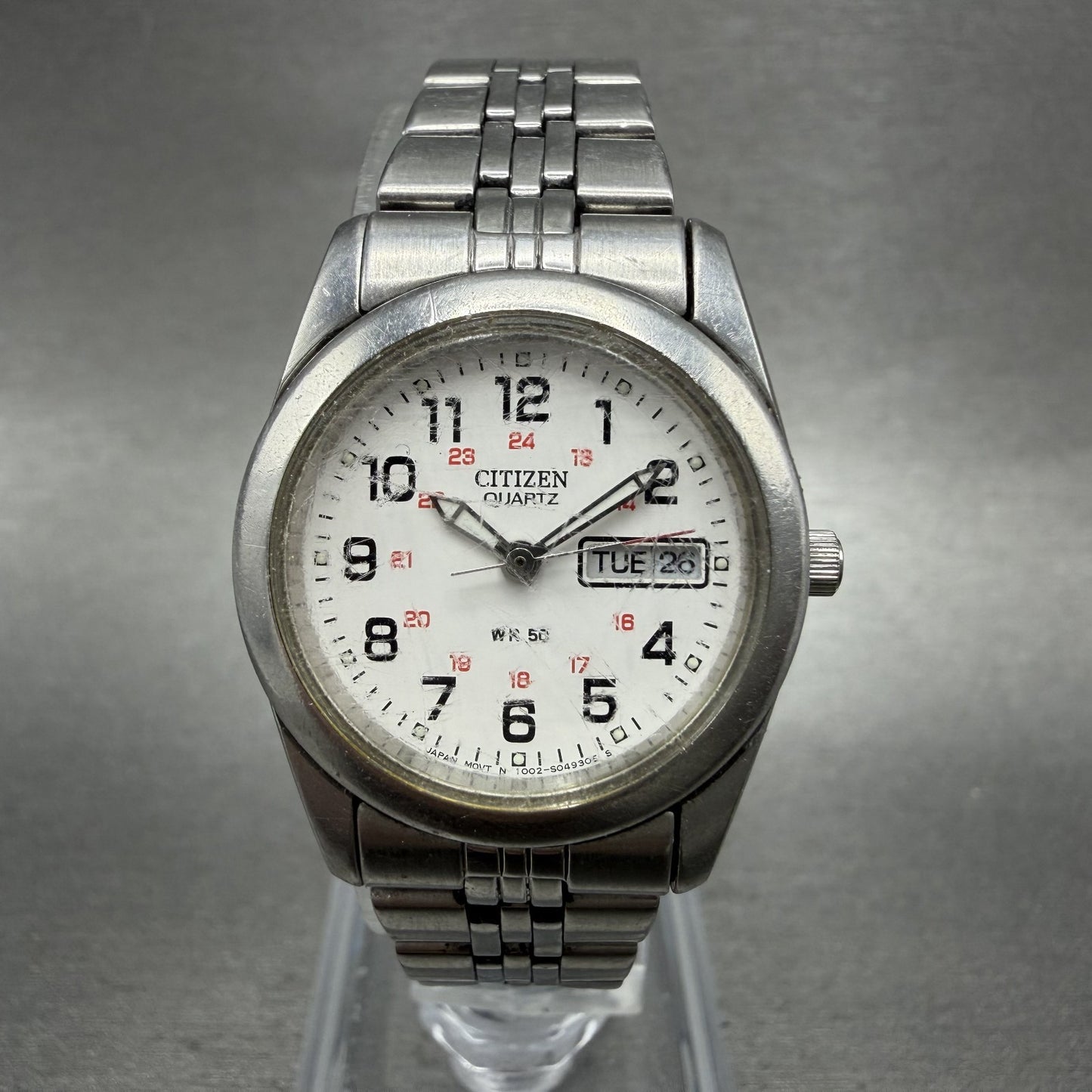 Citizen Watch Women 25mm White Dial Silver Tone Round 1002S029317 New Battery0