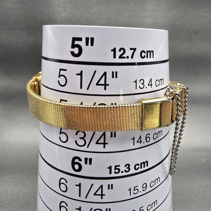 Seiko Tank Watch Women 12mm Black Dial Gold Tone Rectangle 2E20-5490 New Battery9