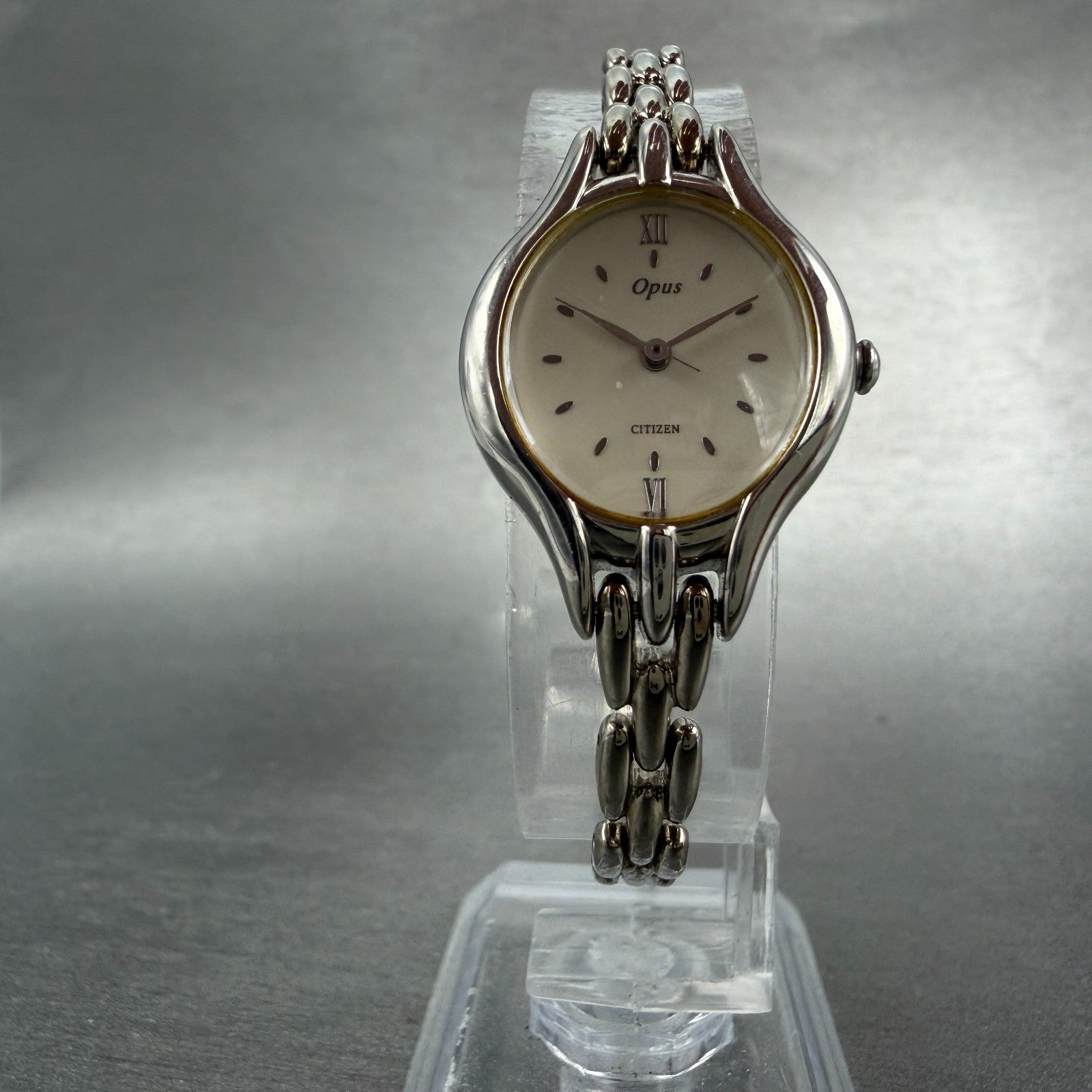 Citizen Opus Watch Women 21mm Cream Dial Silver Tone Oval 5431-H09505 New Batt5