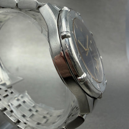 Krieger Automatic Watch Men 36mm Blue Dial Steel Date ETA 2892-2 PARTS4