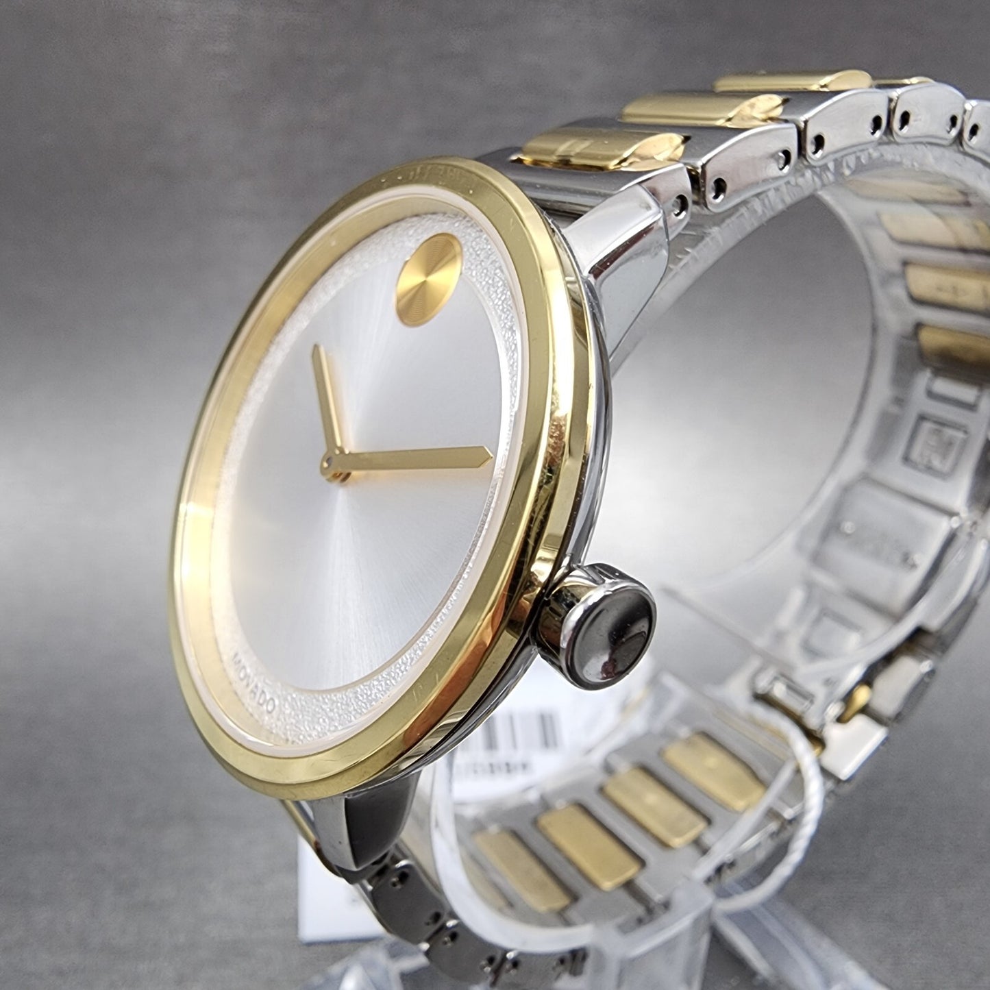 Movado Bold Watch Women 34mm White Dial Two Tone Round Bracelet 36005192