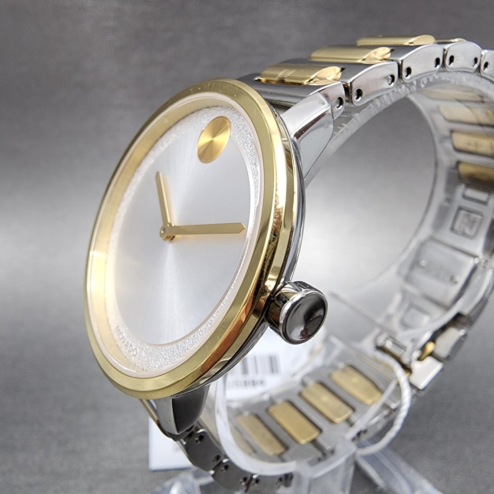 Movado Bold Watch Women 34mm White Dial Two Tone Round Bracelet 36005192