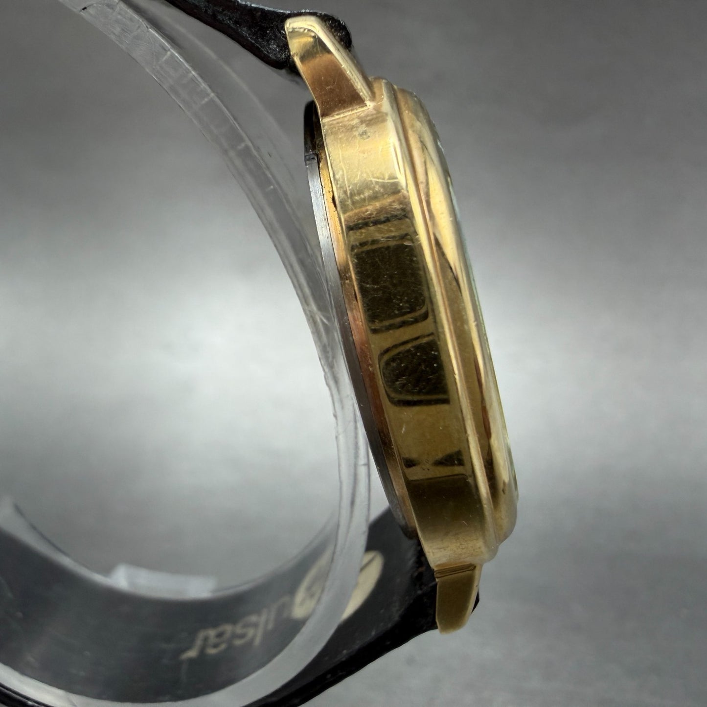 Pulsar Watch Unisex 33mm Gold Dial Gold Tone Daydate Oval Y553-5019 READ!!!!!!!!3