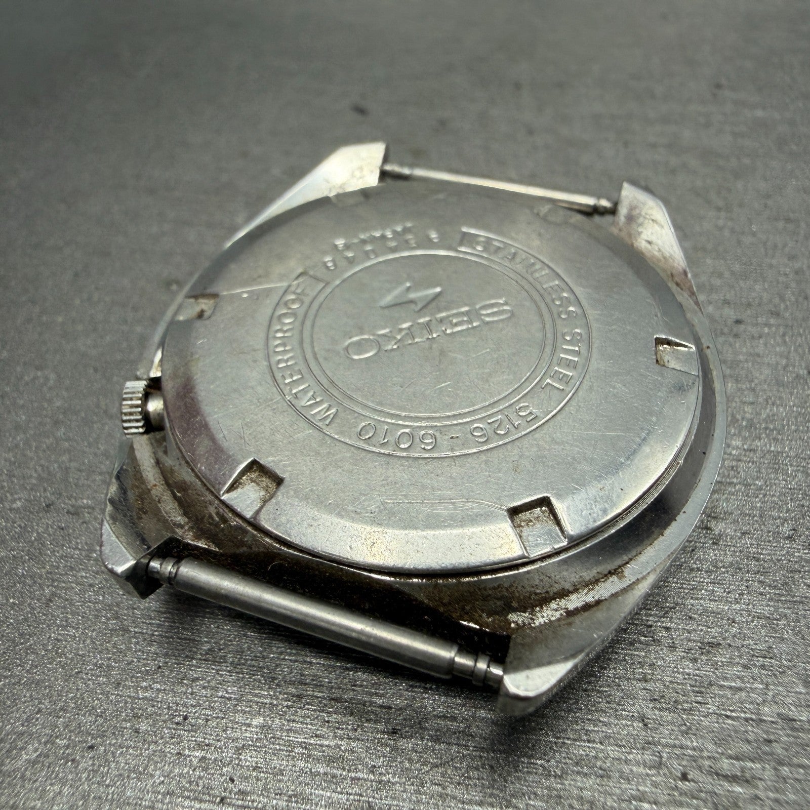 Seiko 5 Actus SS Watch Men 38mm Green Dial Silver Tone Daydate 5126-6010 PARTS8