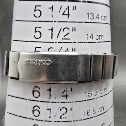 Seiko Automatic Watch Women 31mm Blue Dial Silver Tone READ!!!!!! 2706-7020 Runs11