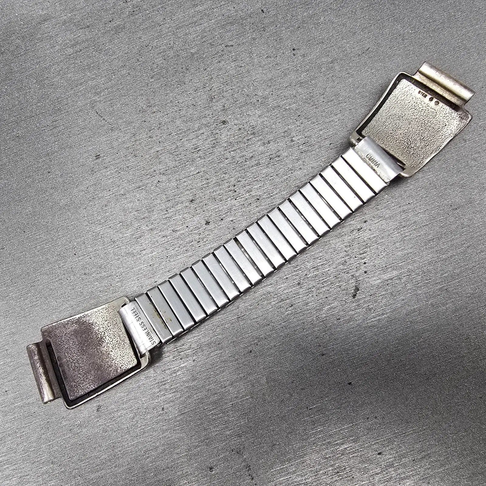 Navajo Sterling Silver Watch Band Tips 17mm Eagle Feather Design Vintage8