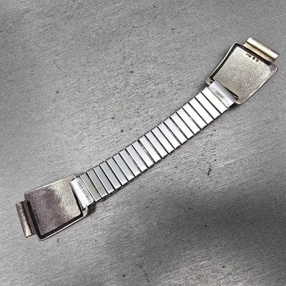 Navajo Sterling Silver Watch Band Tips 17mm Eagle Feather Design Vintage8