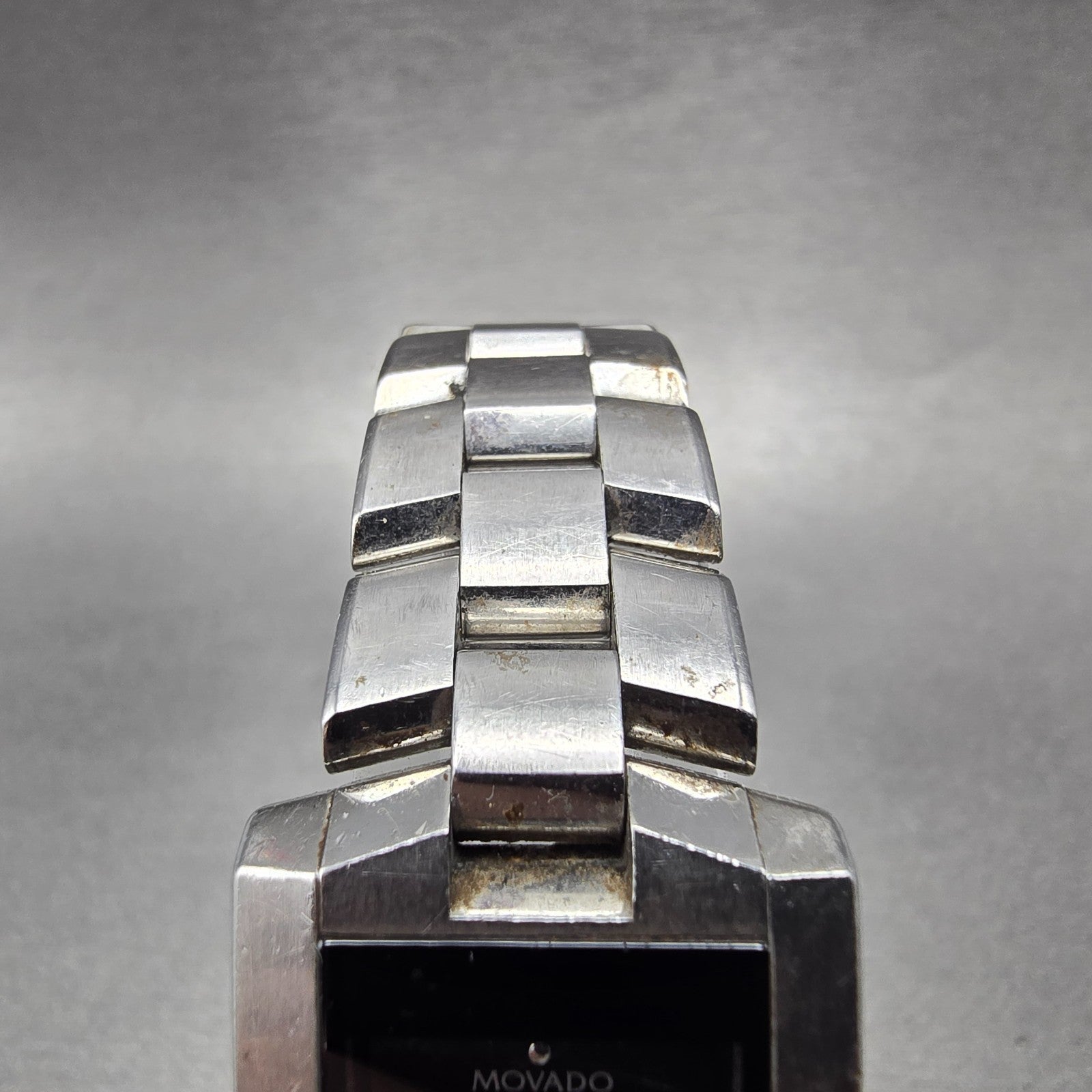 Movado Eliro Watch Women 22mm Black Dial Stainless Steel 84 C1 415.A PARTS5