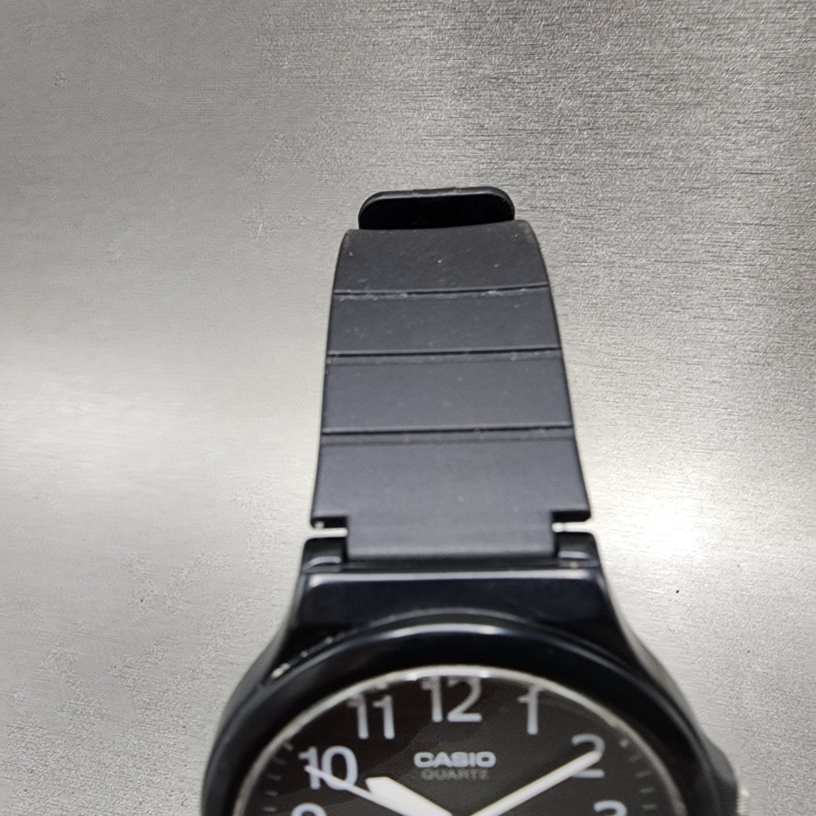 Casio Watch Men 42mm Black Dial Black Tone Round MW240 New Battery4