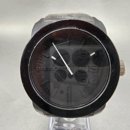 Diesel Watch Men 44mm Black Dial Black Tone Round  DZ 1437 READ!!!!! New Battery0