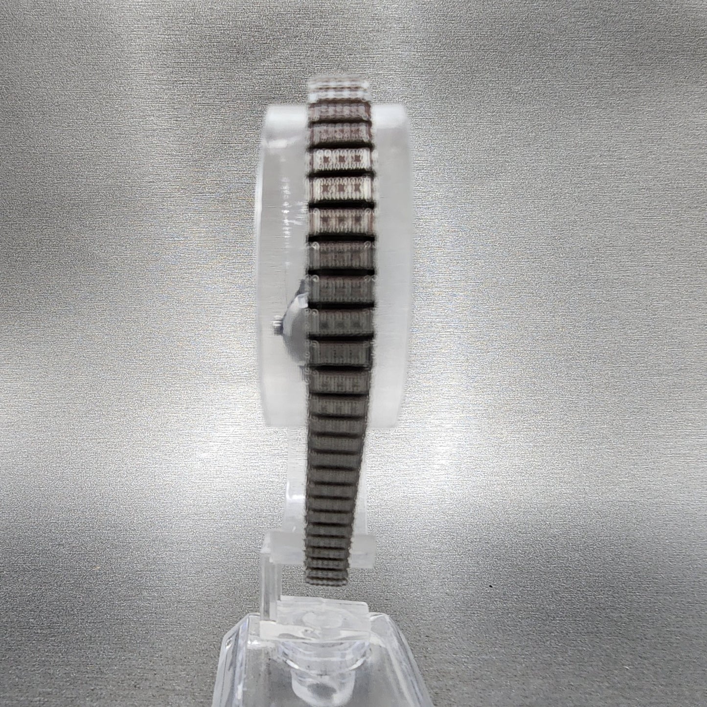 Seiko Salvia Watch Women 17mm White Dial Silver Tone Rectangle Manual Wind Runs7