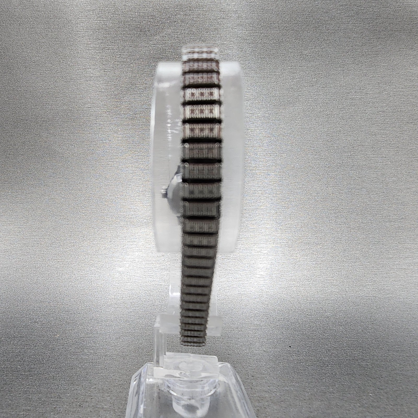 Seiko Salvia Watch Women 17mm White Dial Silver Tone Rectangle Manual Wind Runs7