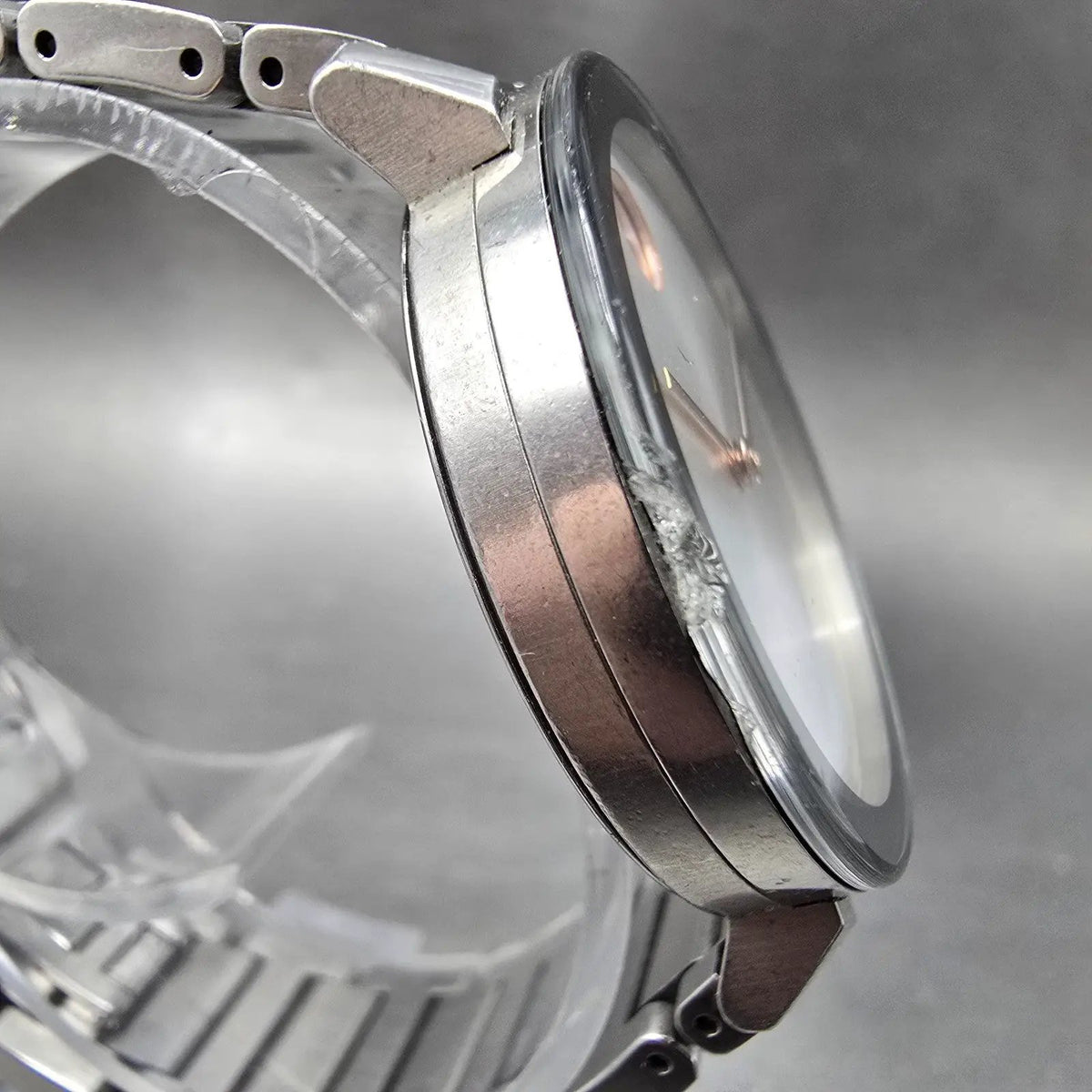 Movado Bold Evolution Watch Women 34mm Silver Dial Steel Round 3600821 New Batt3