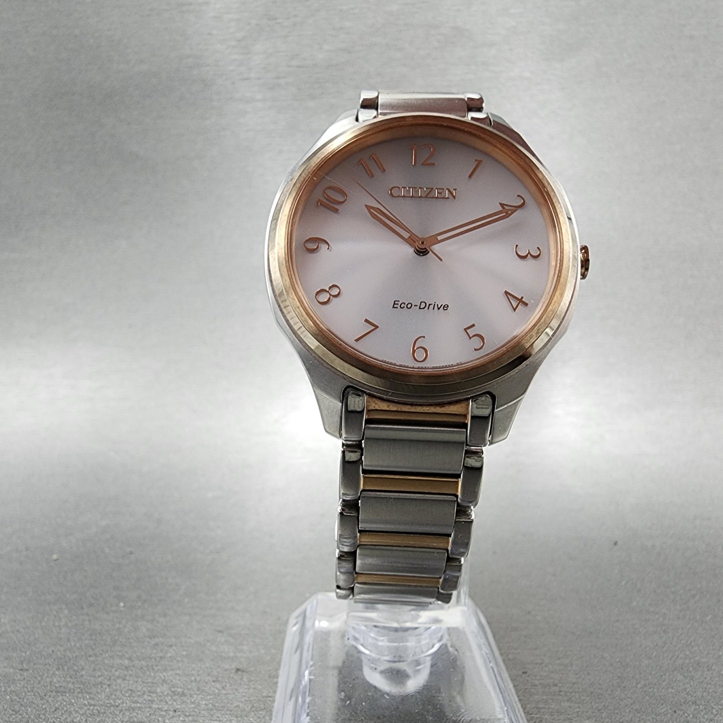 Citizen EcoDrive Watch Women 35mm White Dial Two Tone E031R010867 Runs5