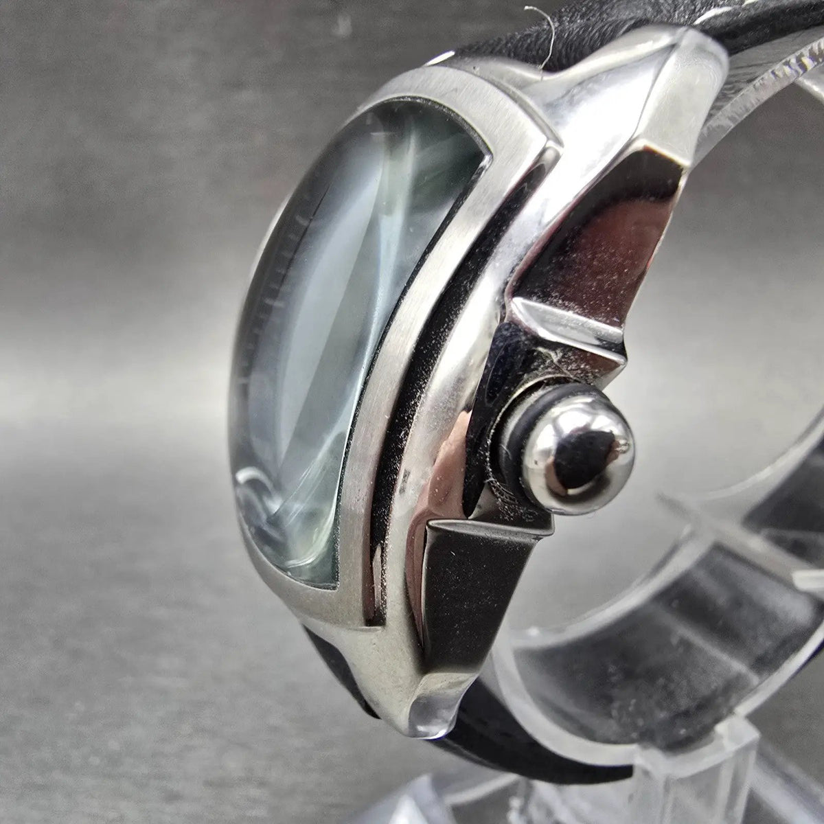Invicta Lupah Watch Women 29mm Blac Dial Silver Rectangle 2003 New Battery 562