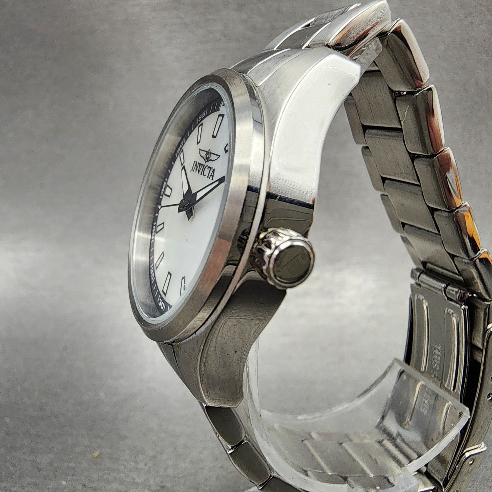 Invicta Specialty Watch Women 33mm MOP Dial Silver Tone Round 12830 New Battery2