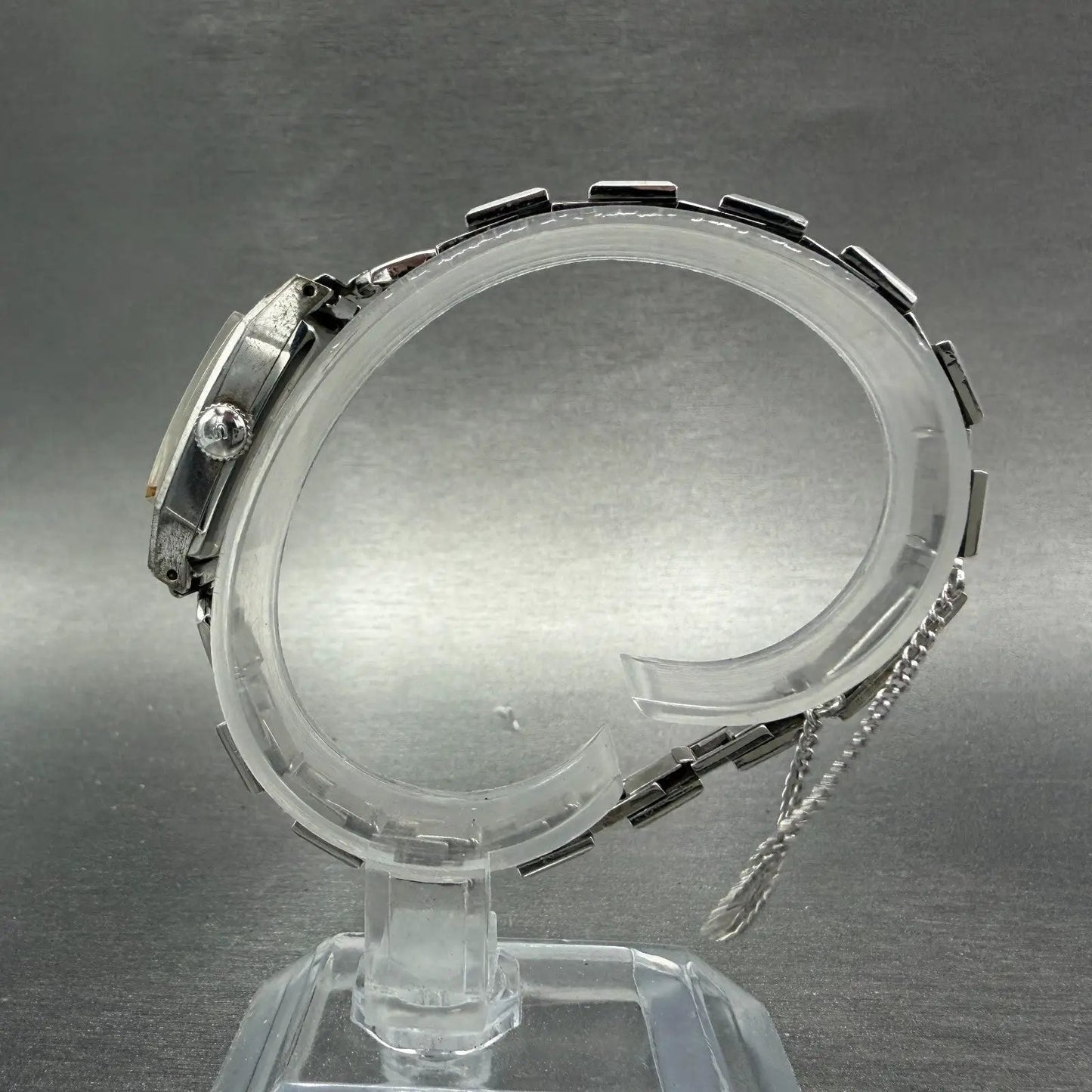 Seiko Solar Tank Watch Women 16mm Silver Dial Silver Tone Manual 1000-3030 Runs6