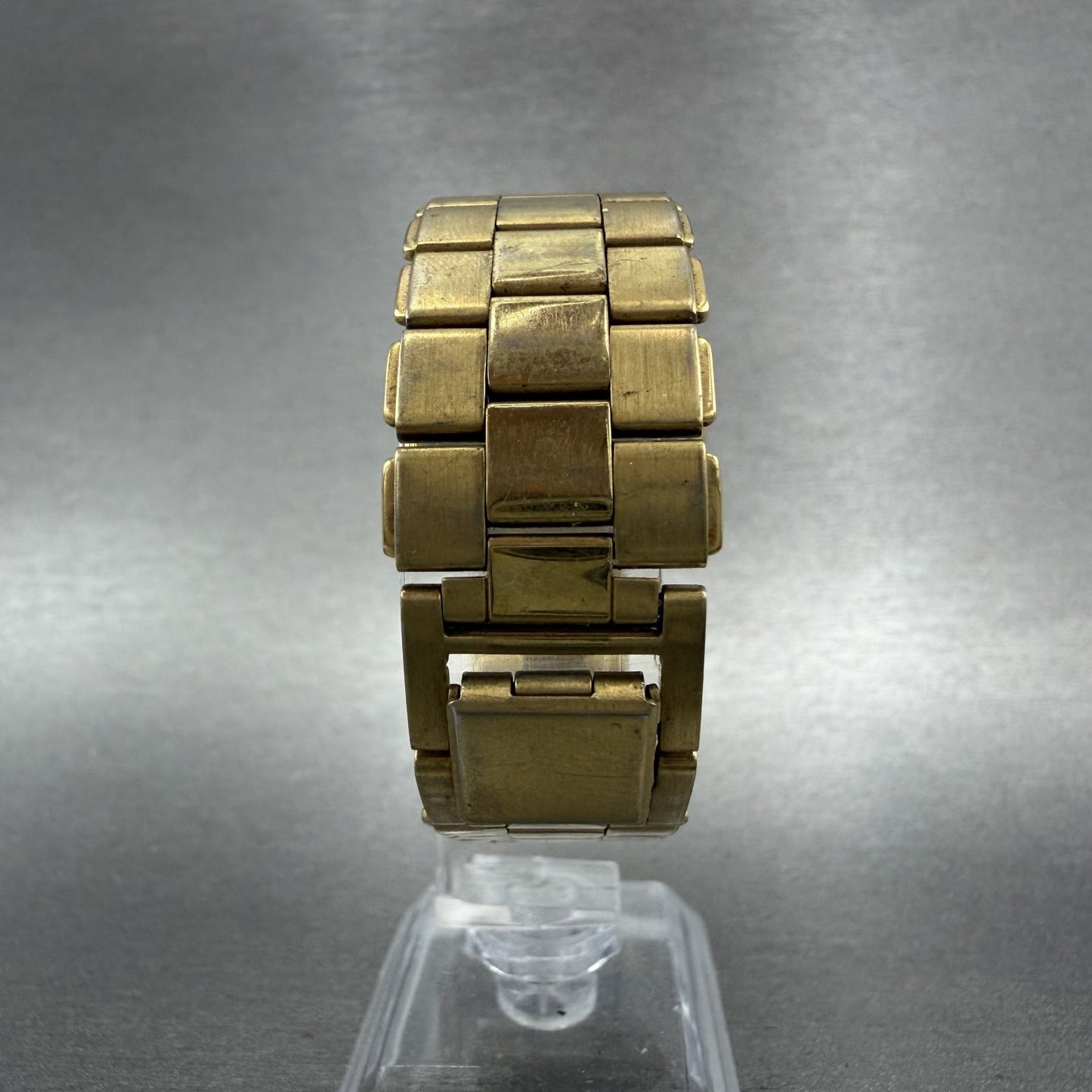 Seiko Watch Men 33mm Black Dial Gold Tone Date Round 5Y391029 New Battery7