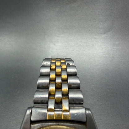 Seiko President Watch Men 36mm Silver Dial Two Tone Daydate 7n43-8111 NewBatt MQ4